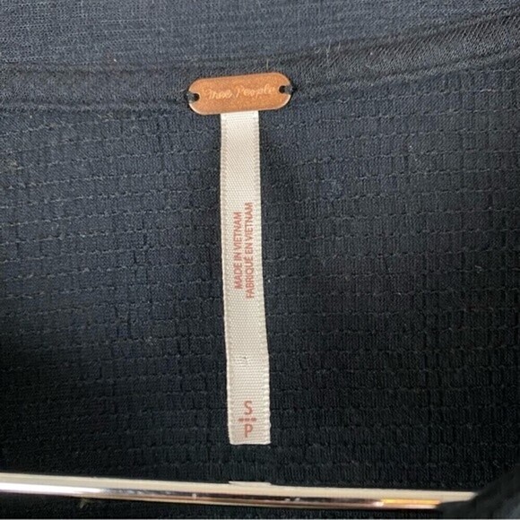 Free People Your Girl Ruffle Tunic Long Sleeve Mini Dress Black Size S - Picture 10 of 12